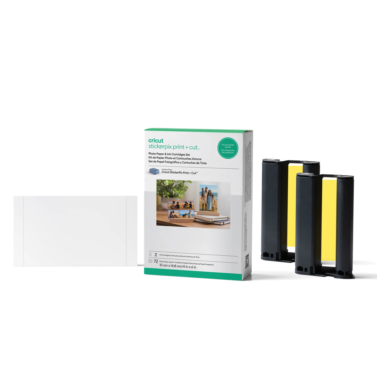Cricut StickerPix Print + Cut Photo Paper & Ink Cartridges Set
