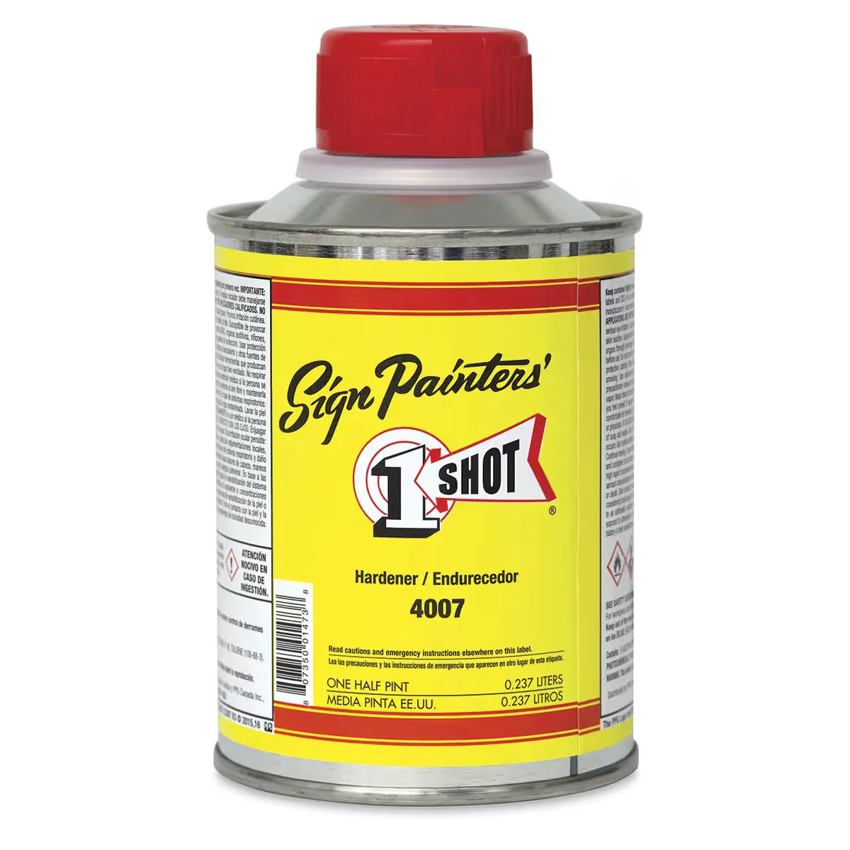 1 Shot Clear Coat  Hardener 8 oz (1/2 Pint) Can