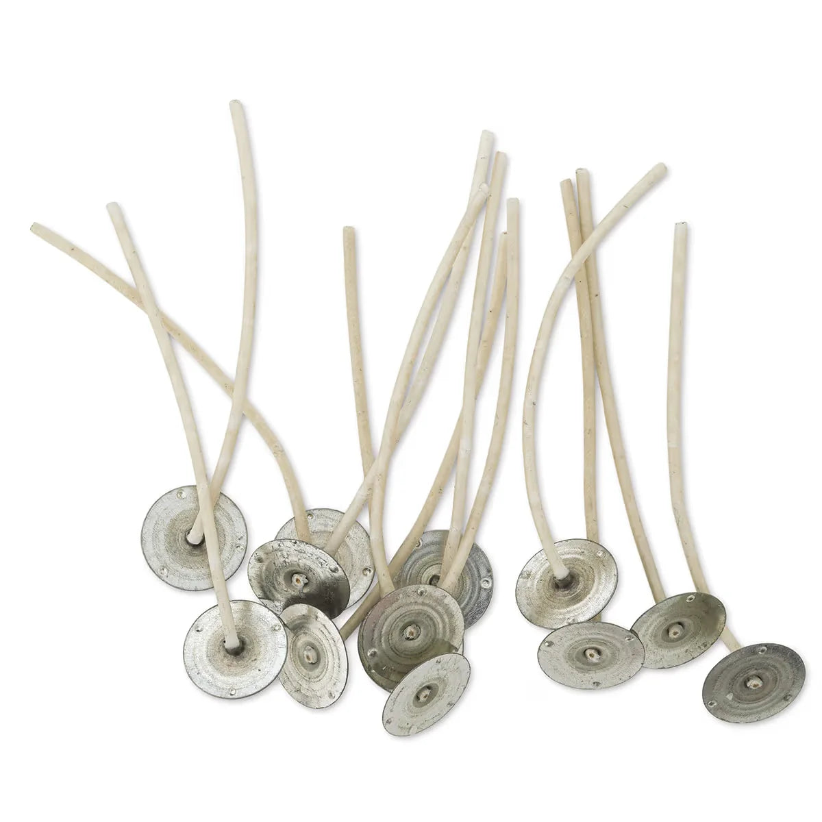 Country Lane Assembled Candle Wicks  Set of 6 Medium Natural Candle Wicks