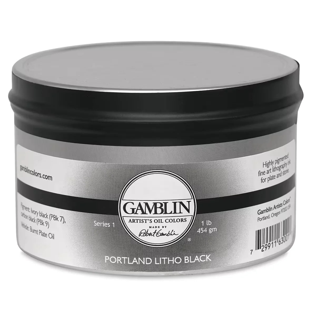 Gamblin Portland Black Litho Ink  1 lb
