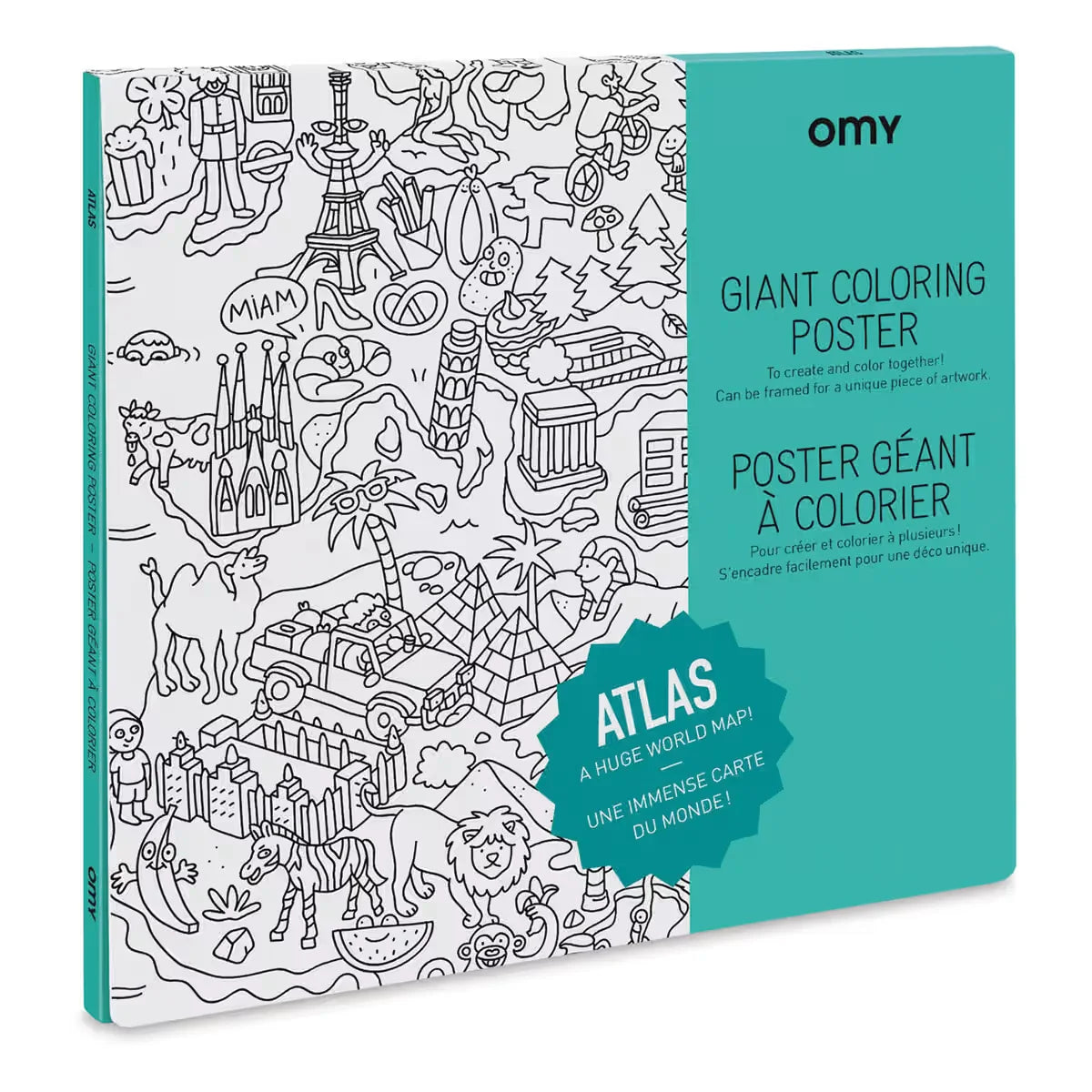 OMY Atlas Giant Coloring Poster