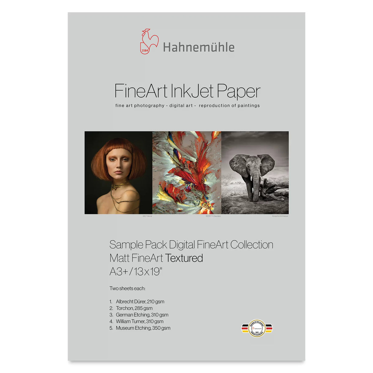 Hahnemühle Matte FineArt Textured Inkjet Paper Sample Pack  81/2 x 11 Pkg of 10