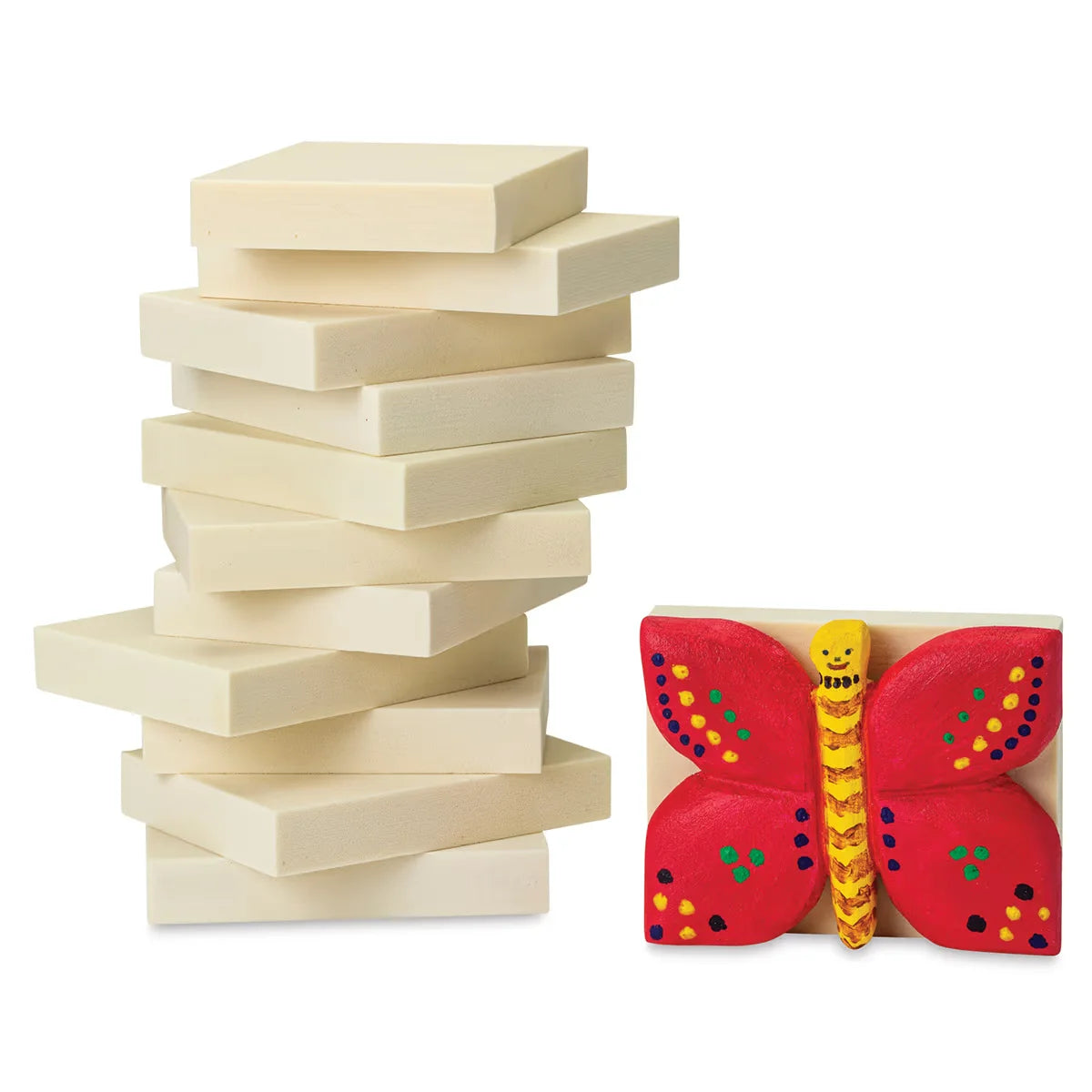 Blick Carving Foam  Pkg of 36  6 x 45 x 1