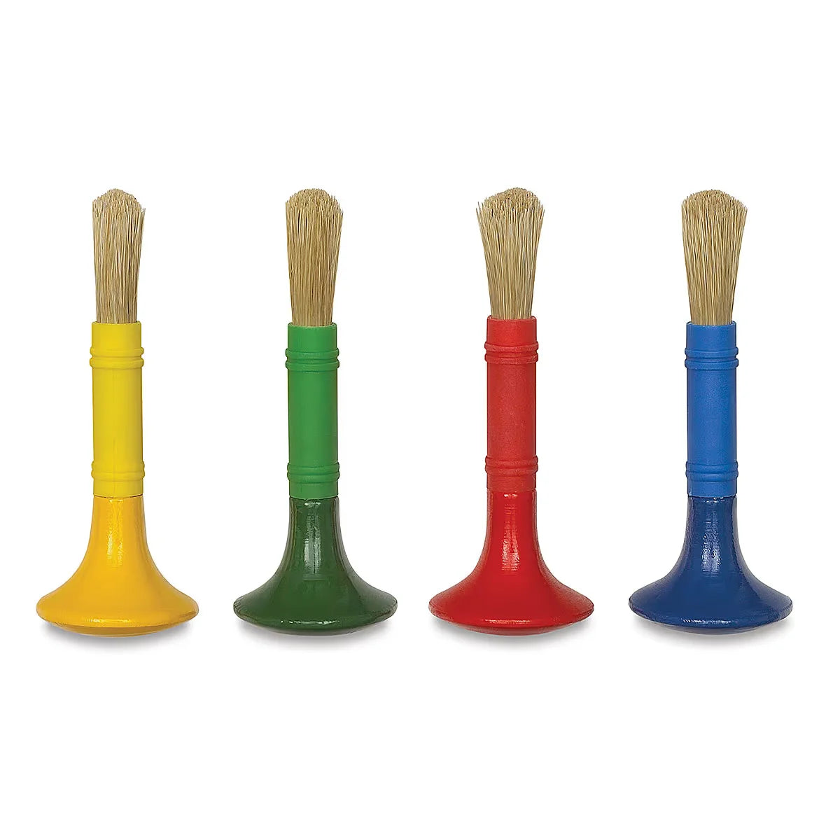 Silver Lead Easy Grip Brush Set  Pkg of 4