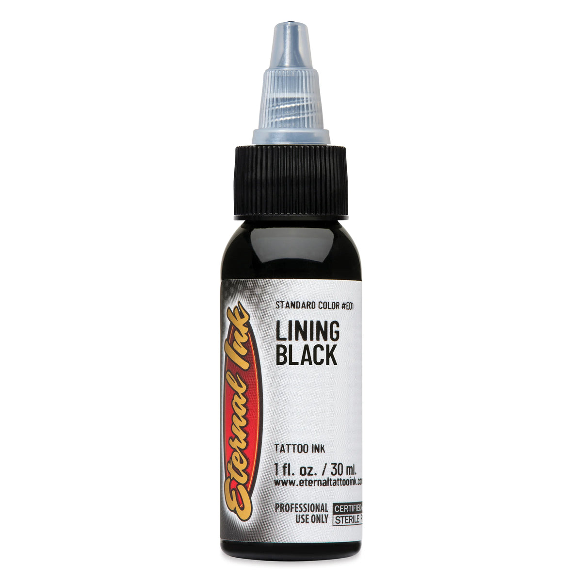 Eternal Ink Lining Black Tattoo Ink  1 oz bottle