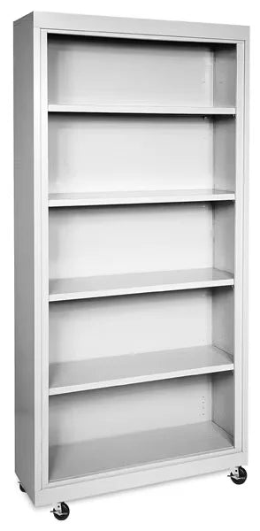 Sandusky Lee Mobile Bookcase  36 x 78 x 18 Black