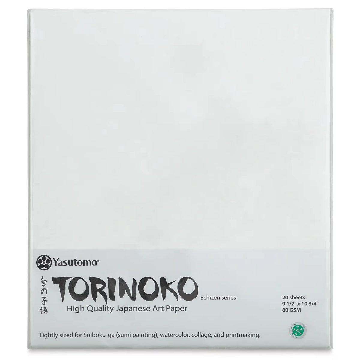 Yasutomo Torinoko Paper  91/2 x 103/4 20 Sheets