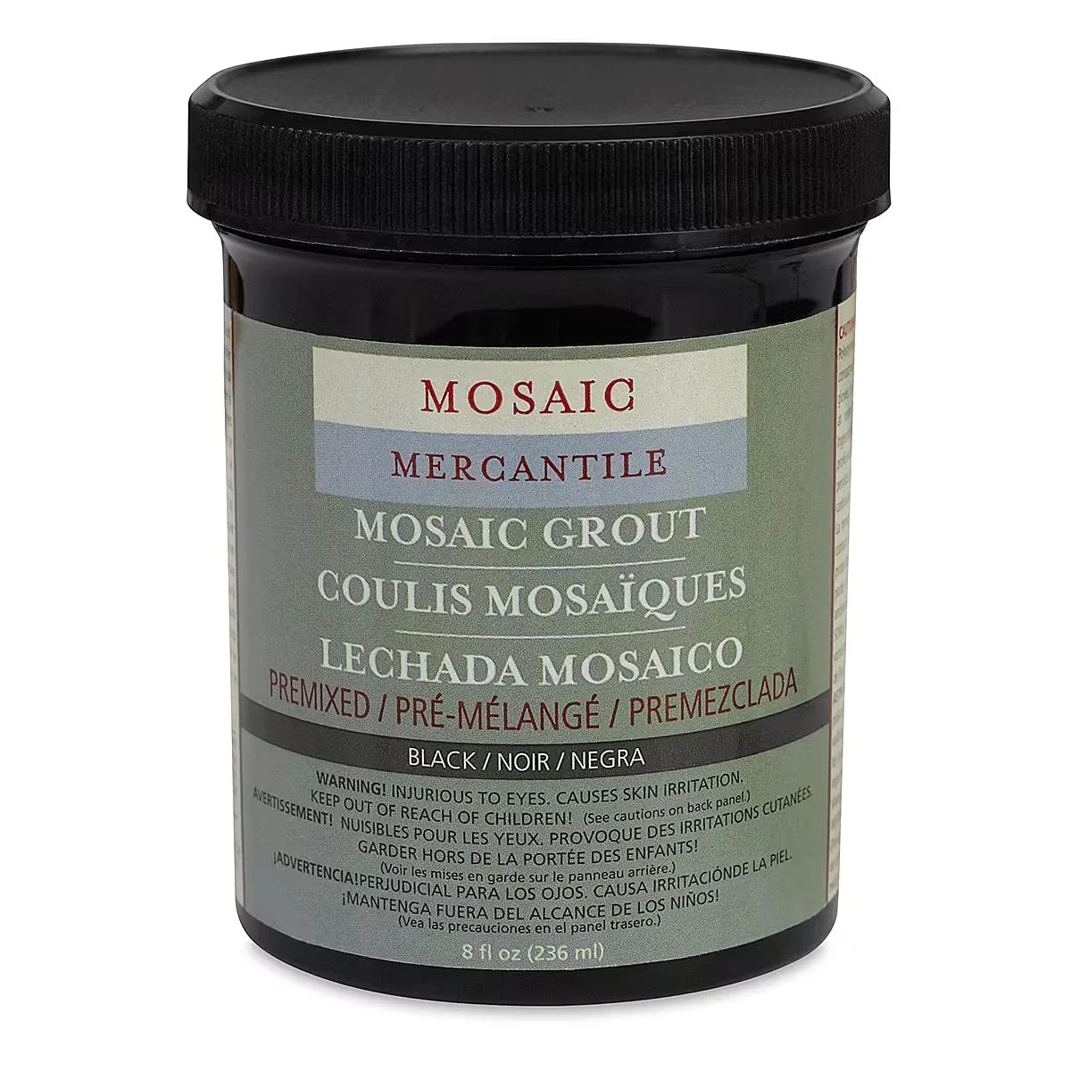 Mosaic Mercantile Premixed Tile Grout  8 oz Black
