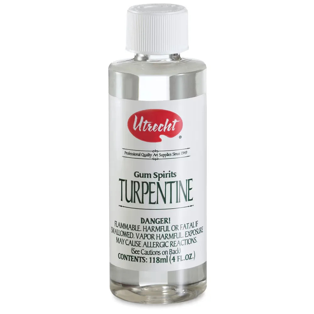 Utrecht Gum Spirits Turpentine  4 oz bottle