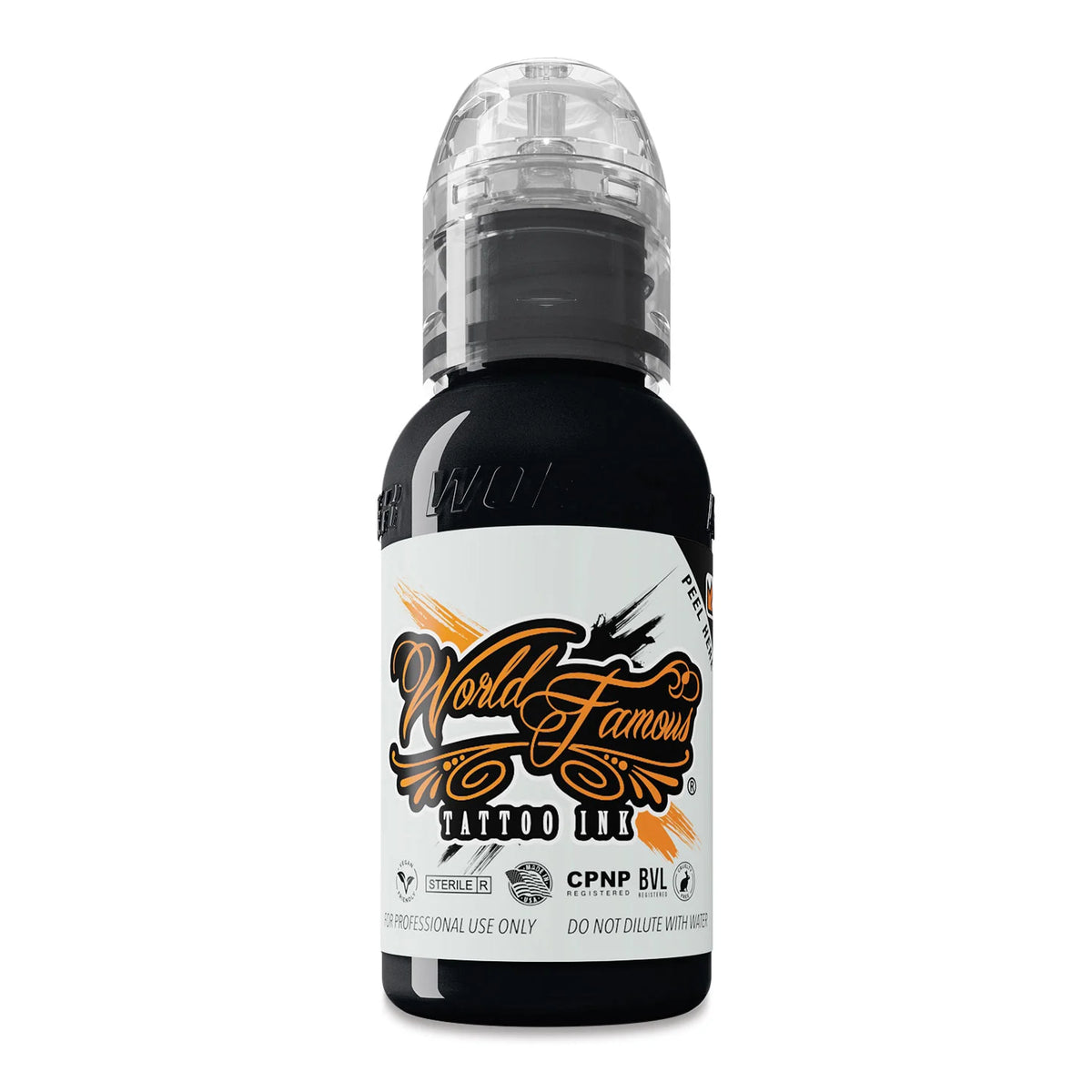 World Famous True Black Tattoo Ink  1 oz