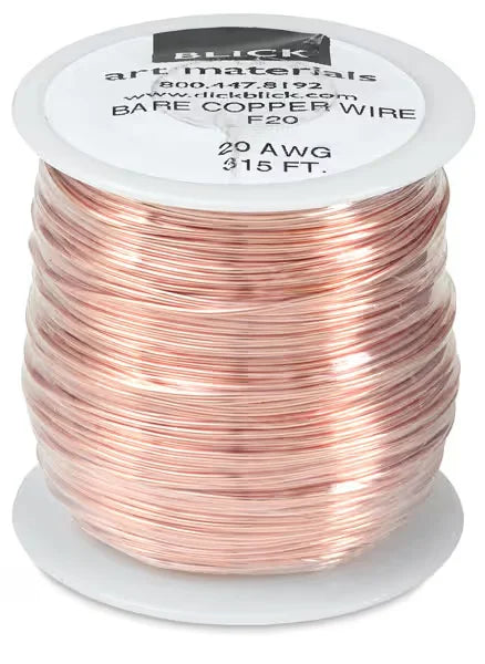 Blick Natural Copper Wire  18 Gauge 25 ft Coil