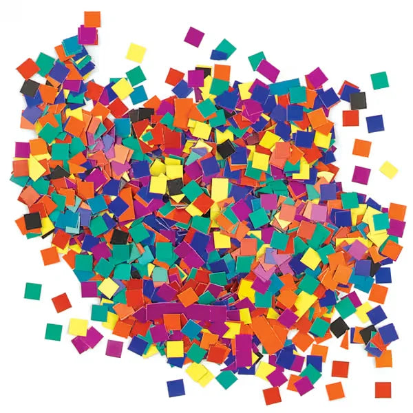 Roylco Mosaic Paper Hexagons  1/2 x 1/2 Assorted Colors Pkg of 2000