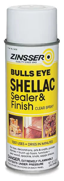 Bulls Eye Spray Shellac  12 oz spray can