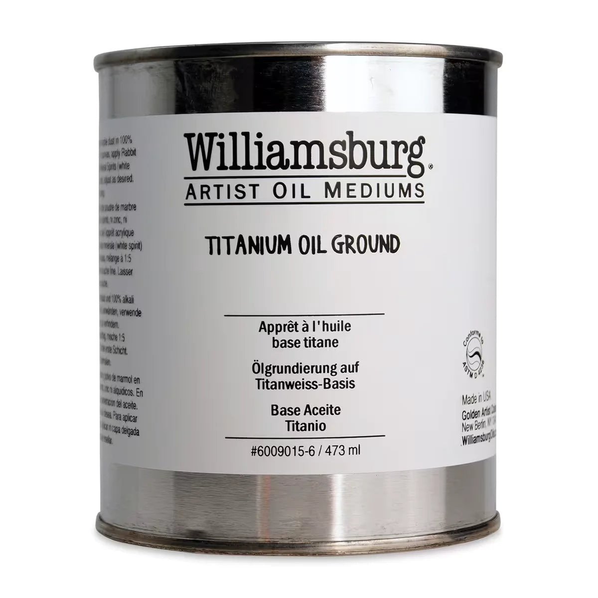 Williamsburg Artist Oil Medium  16 oz Titanium Oil