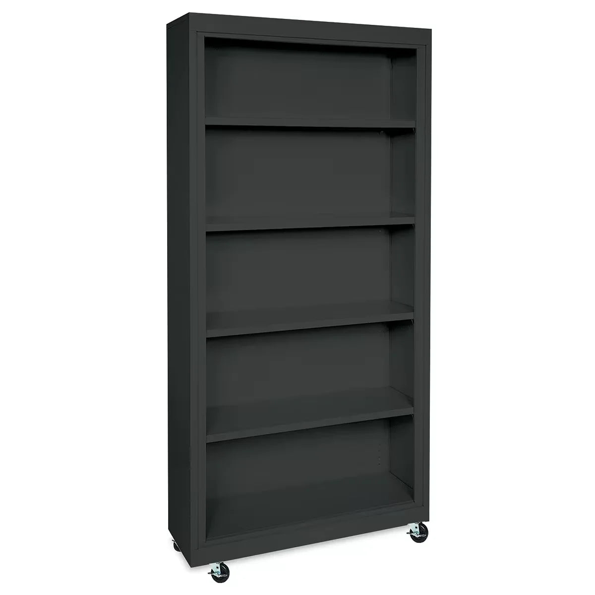 Sandusky Lee Mobile Bookcase  36 x 78 x 18 Black