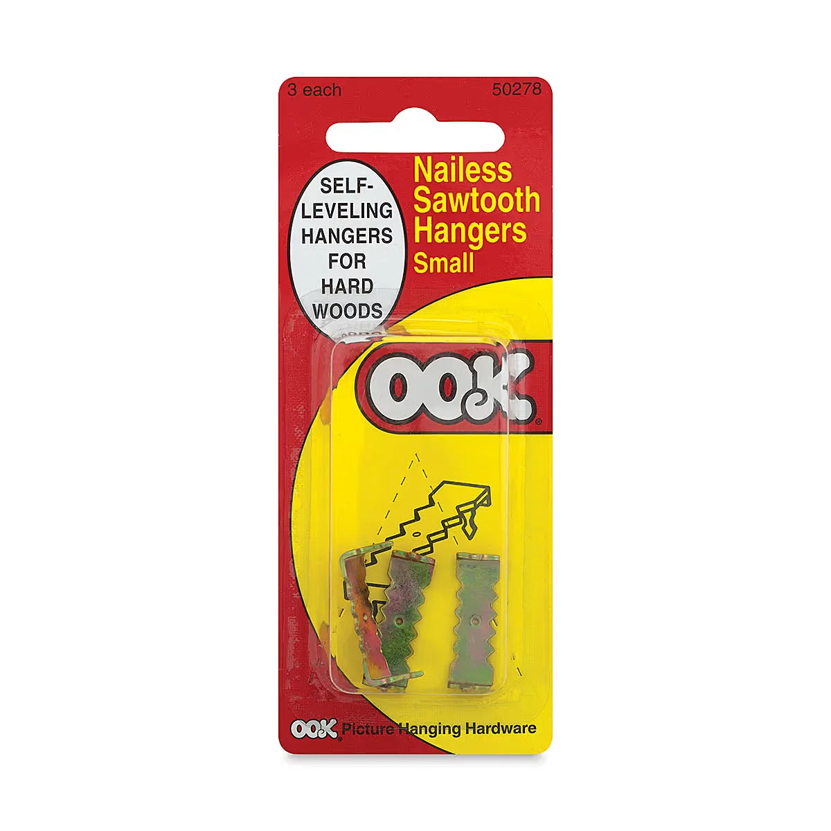 Ook Nailess Sawtooth Hangers Pkg of 3