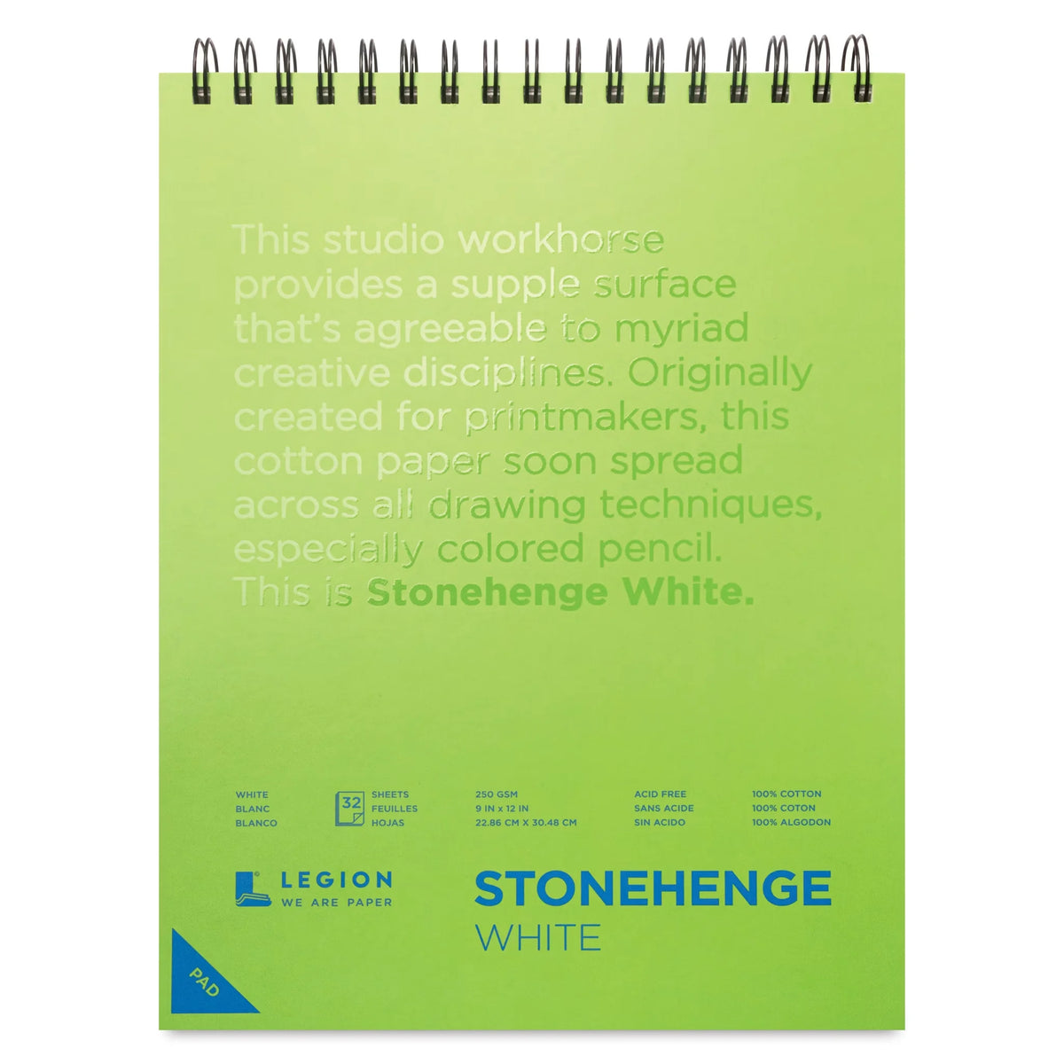 Legion Stonehenge Spiral Pad  7 x 7 White