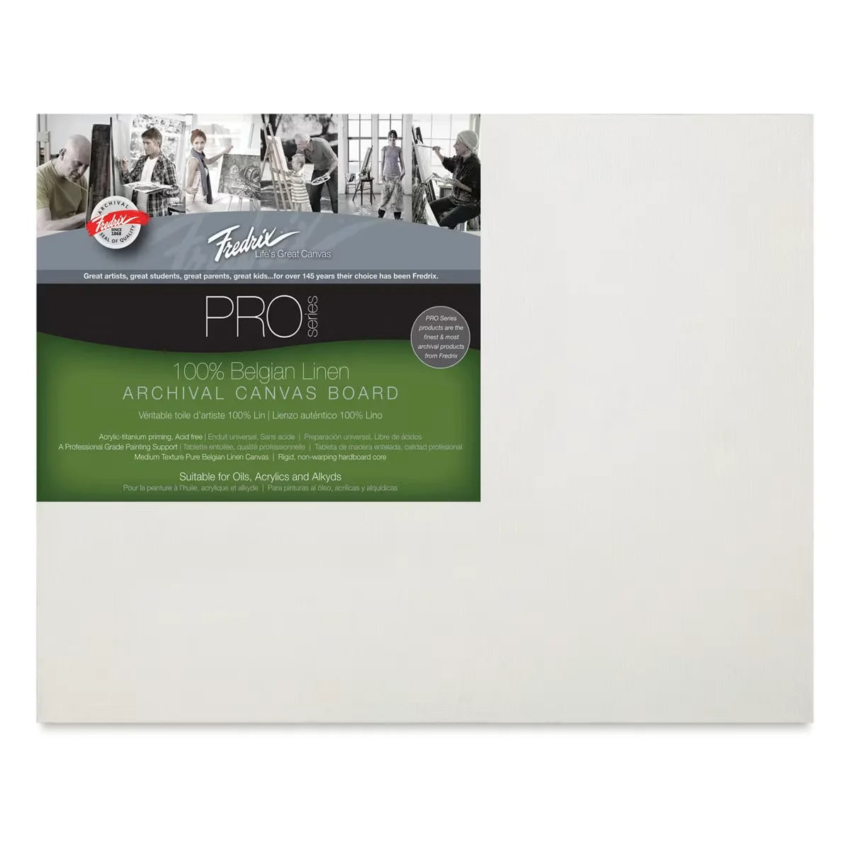 Fredrix Pro Series Belgian Linen Board  8 x 10