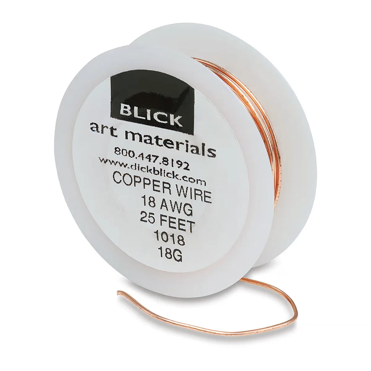 Blick Natural Copper Wire  18 Gauge 25 ft Coil