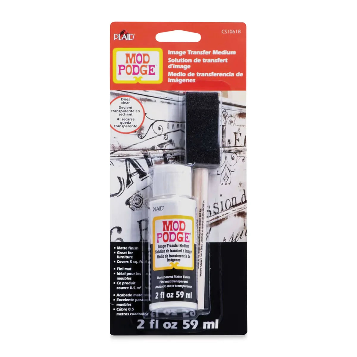 Plaid Mod Podge Image Transfer Medium  2 oz