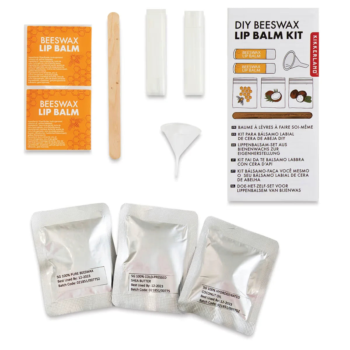 Kikkerland DIY Beeswax Lip Balm Kit