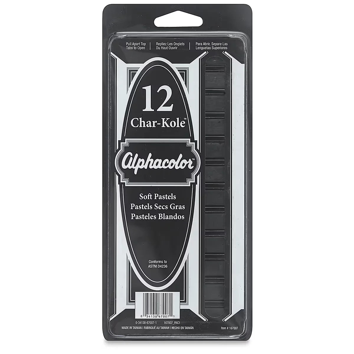 Alphacolor Charcoal  Black Pack of 3