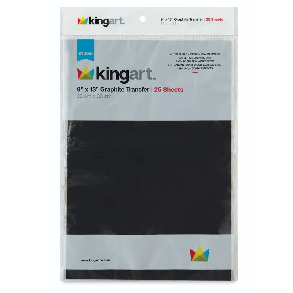 Kingart Graphite Transfer Paper  25 Sheets 9 x 13