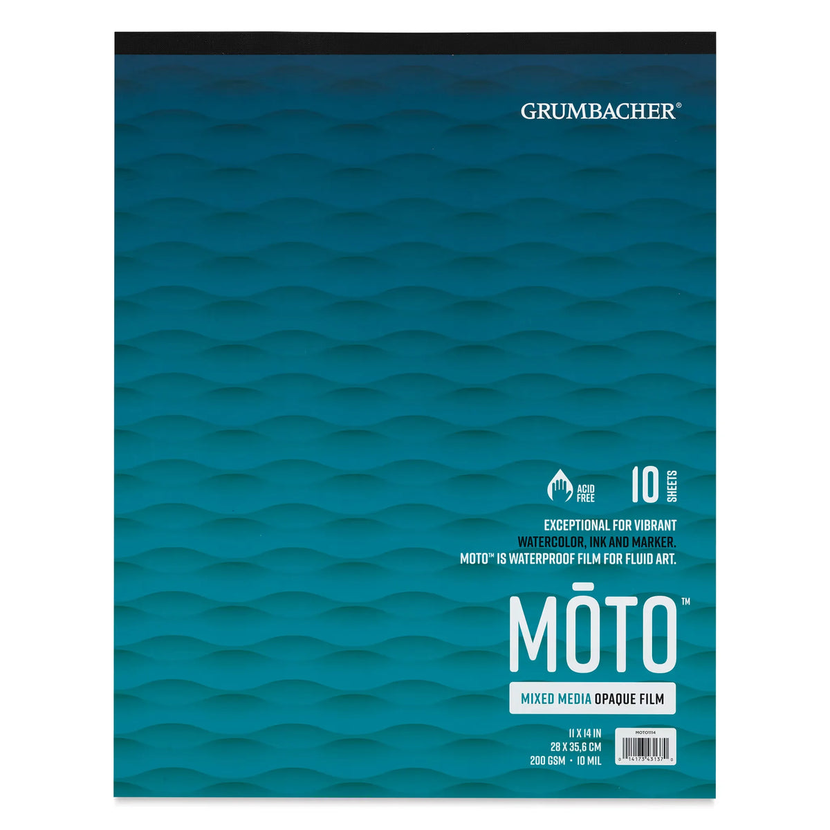 Grumbacher Moto Mixed Media Synthetic Paper Pad  5 x 7 10 sheets