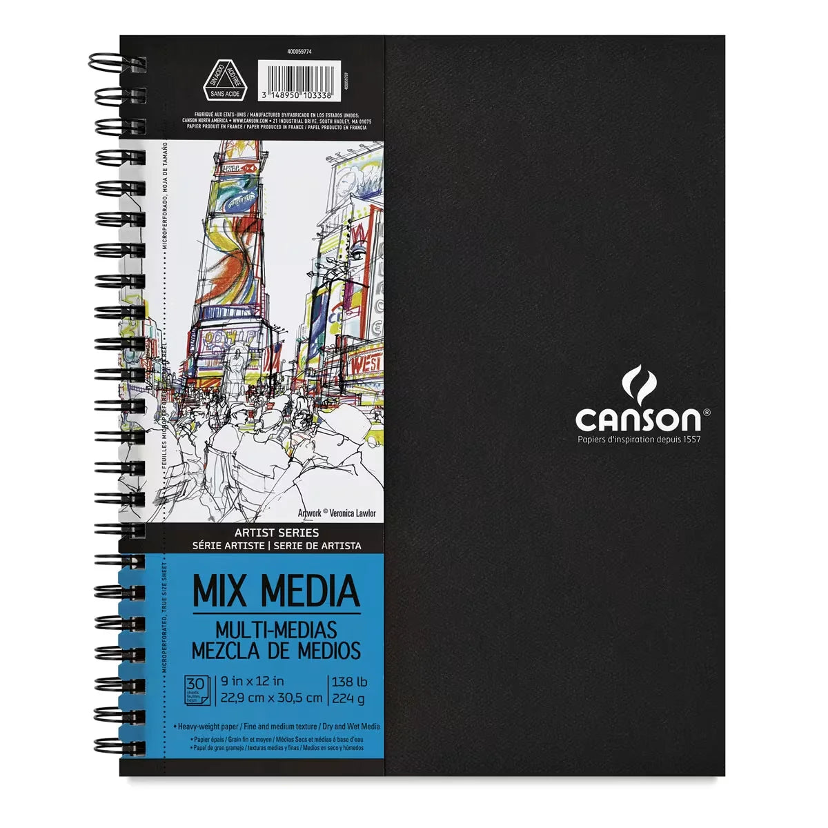 Canson Artist Series Mixed Media Book  85 x 55 30 sheets